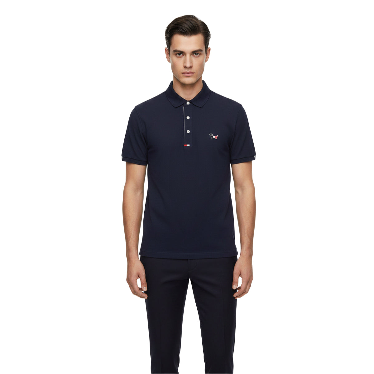 Thom Browne Unisex Cotton Polo T-Shirt