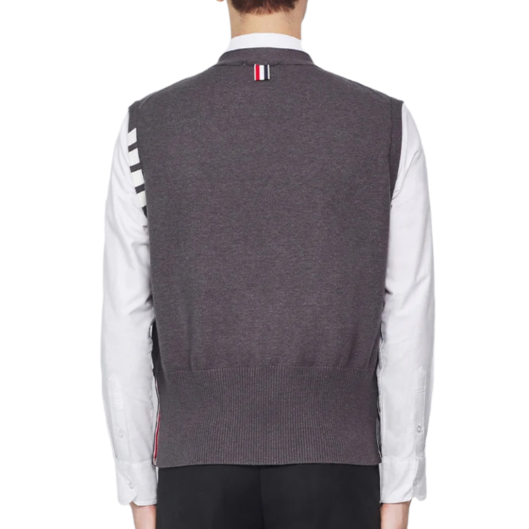 Thom Browne 2025SS Colorblock Four-Bar Stripe Sweater