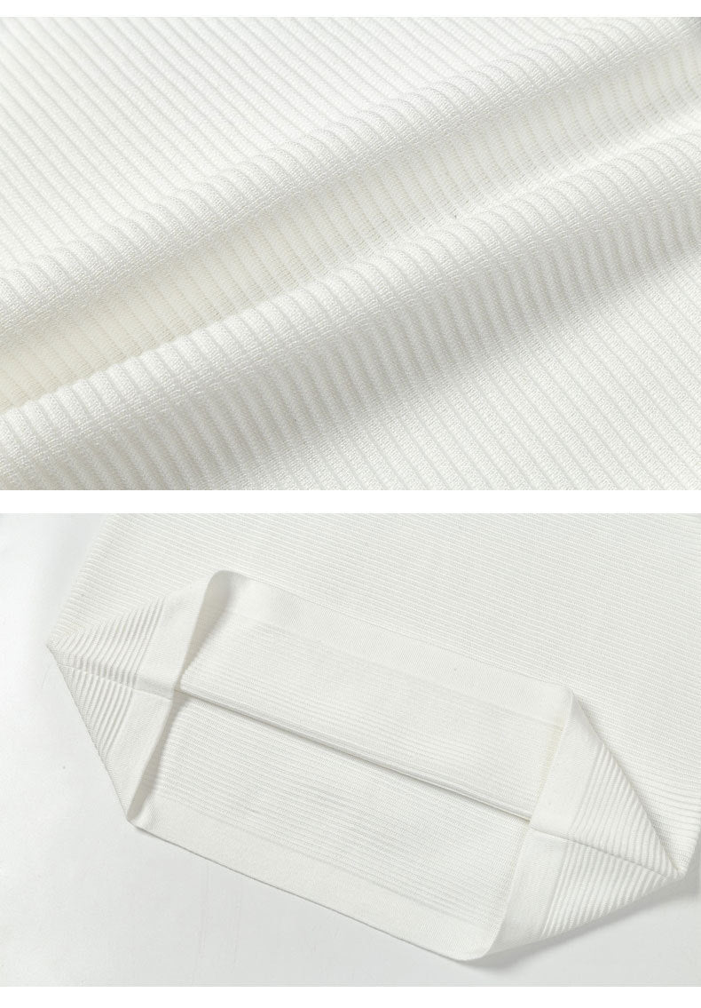 Thom Browne Unisex Water Ripple Cotton T-Shirt