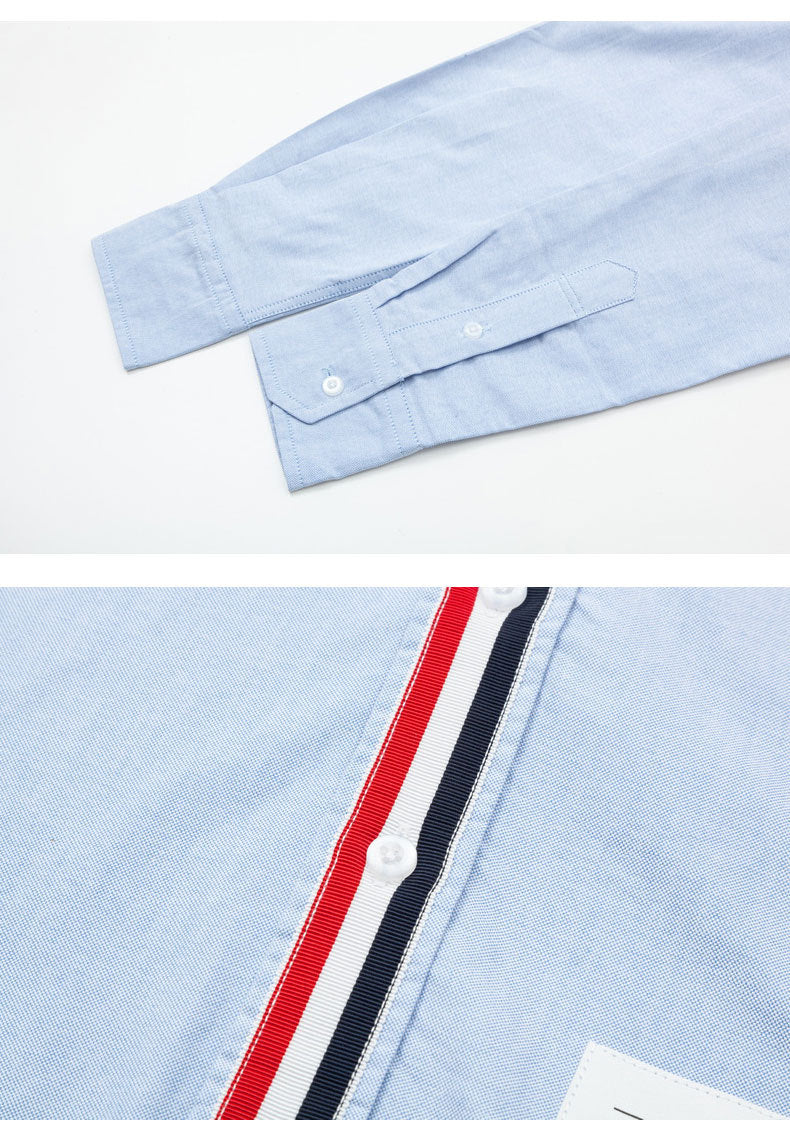 Thom Browne Spring Summer Men's Placket Ribbon Shirt