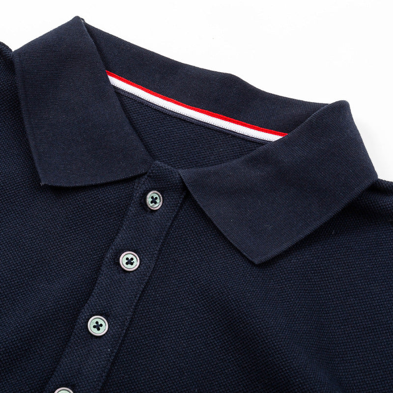 Thom Browne Men's Water Ripple Polo Shirt
