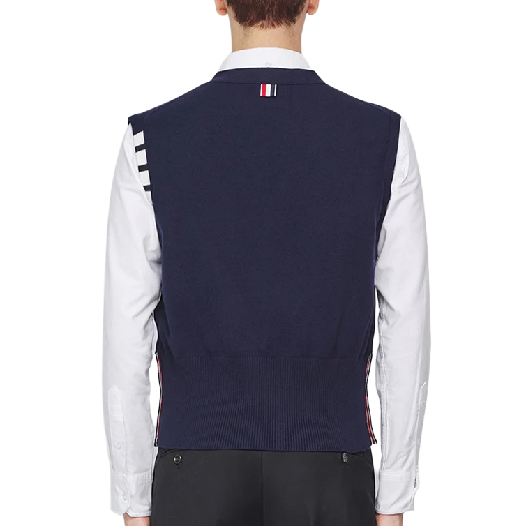 Thom Browne 2025SS Colorblock Four-Bar Stripe Sweater