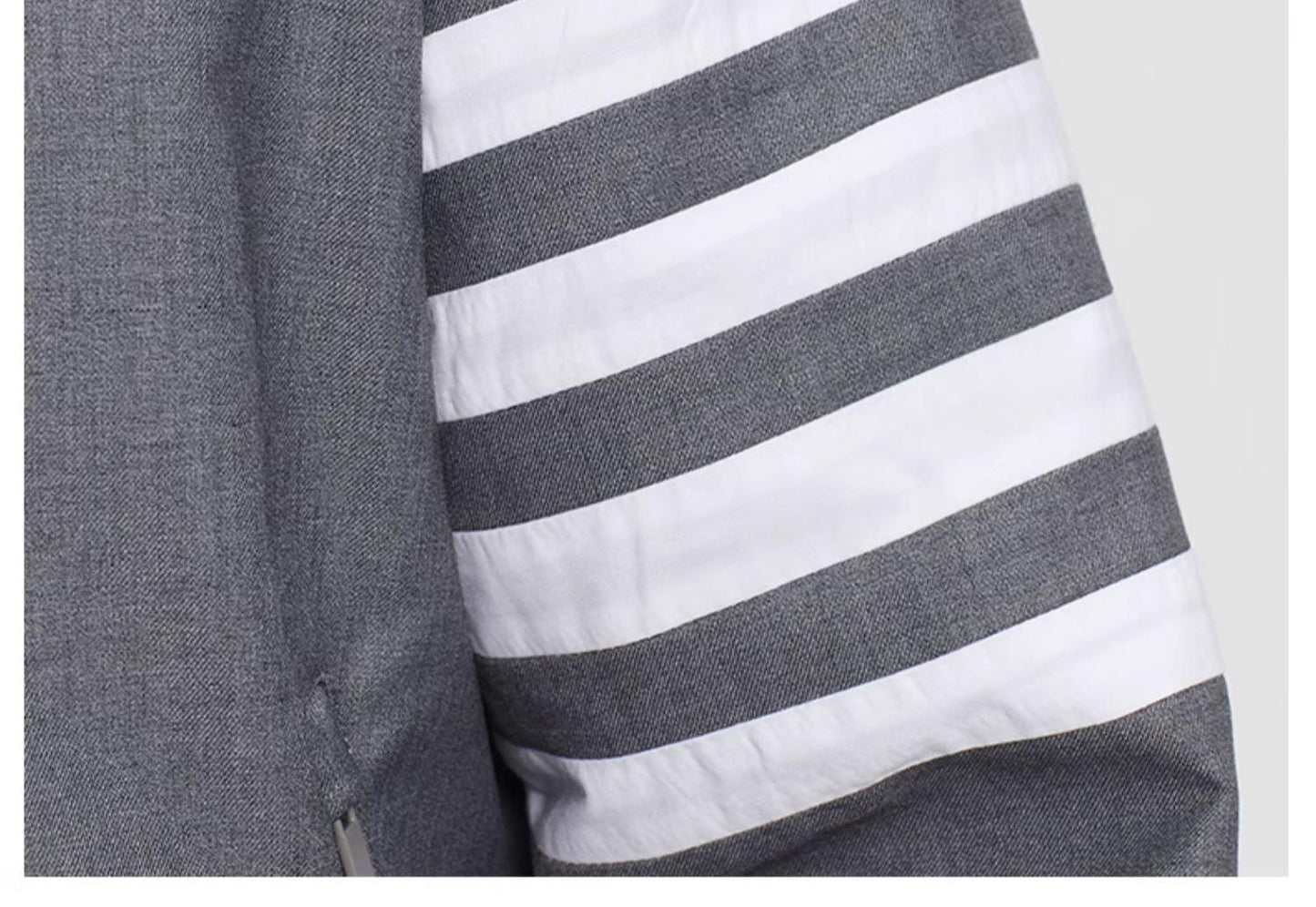 Thom Browne 2026SS Men's double zipper stand collar jacket