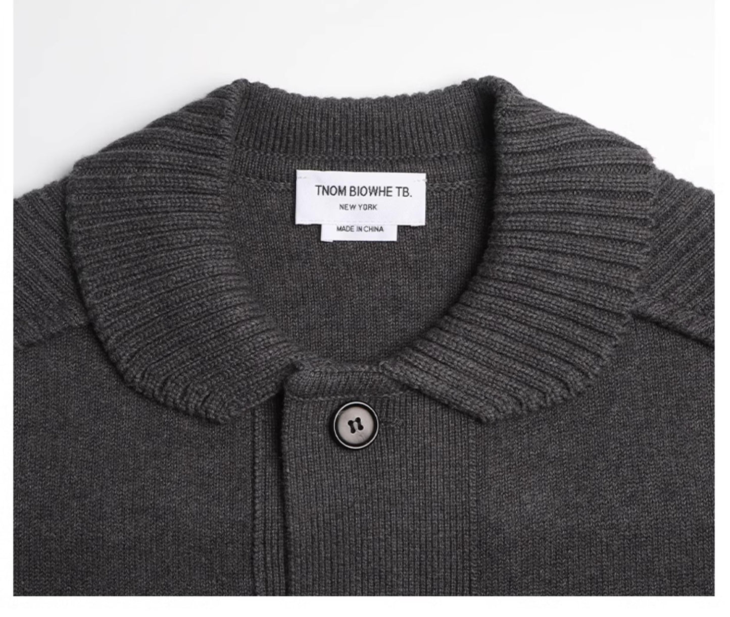 Thom Browne four-bar lapel sweater jacket