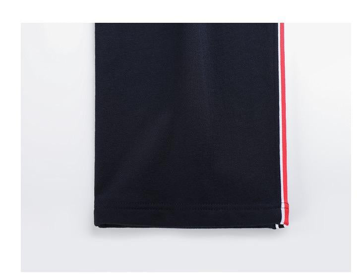 Thom Browne Unisex Side Webbing Loose Straight Trousers