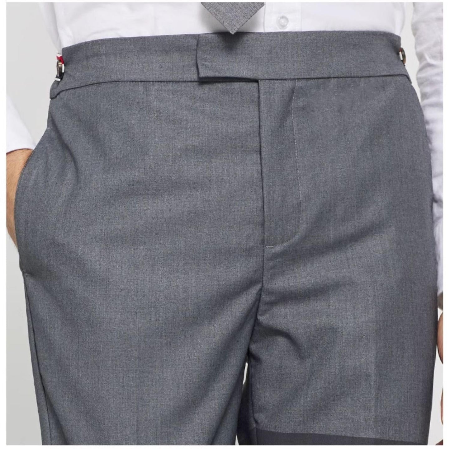 Thom Browne Classic Four-Bar Tailored Suit Trousers
