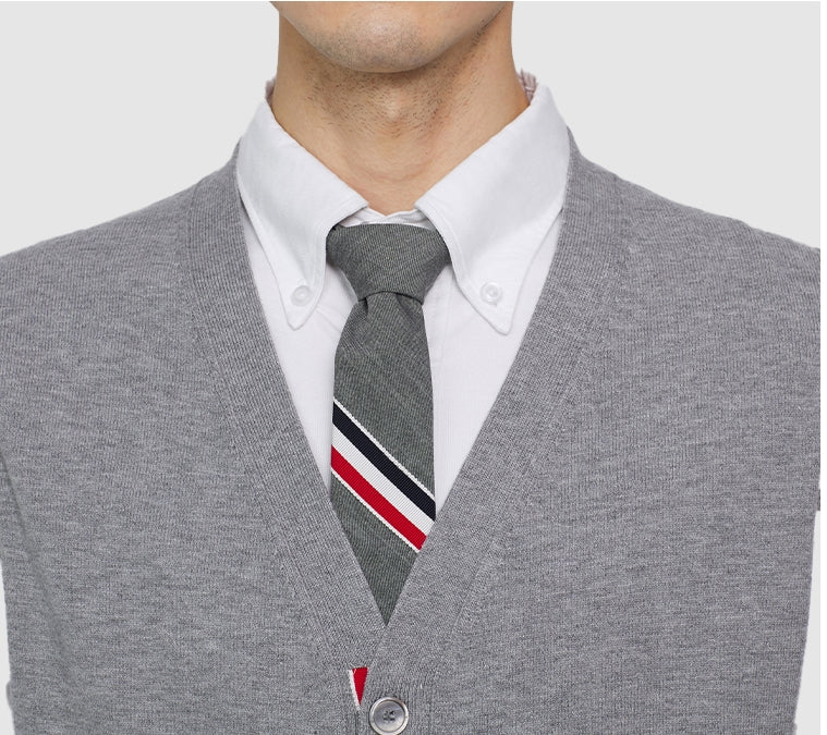 Thom Browne 2025SS Colorblock Four-Bar Stripe Sweater