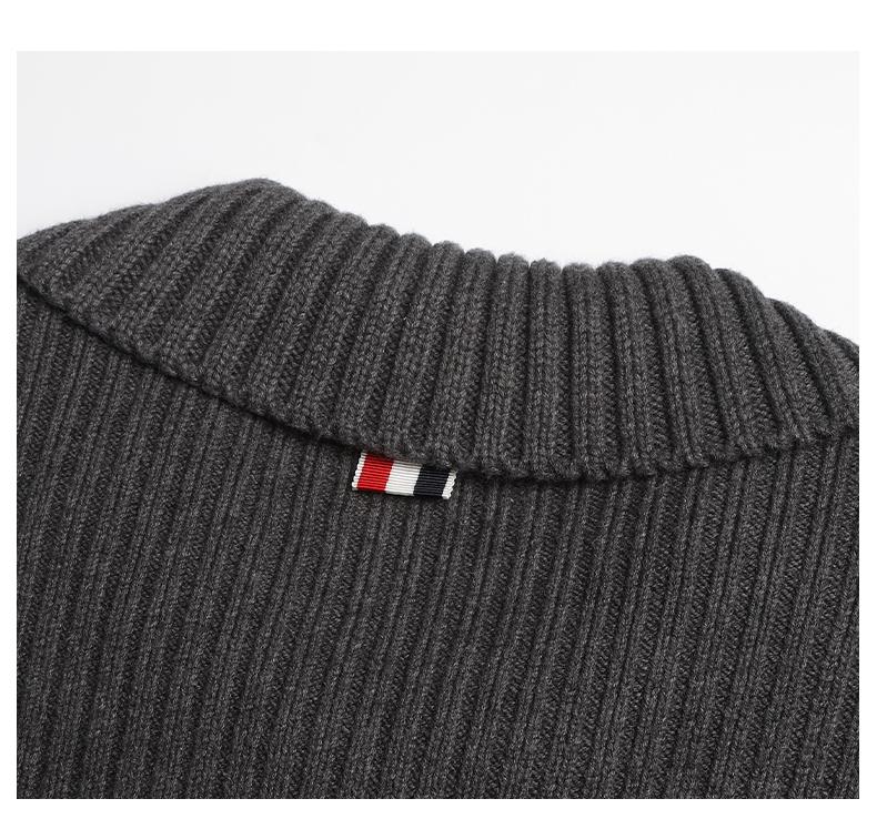 Thom Browne four-bar lapel sweater jacket