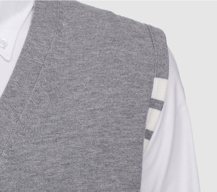 Thom Browne 2025SS Colorblock Four-Bar Stripe Sweater