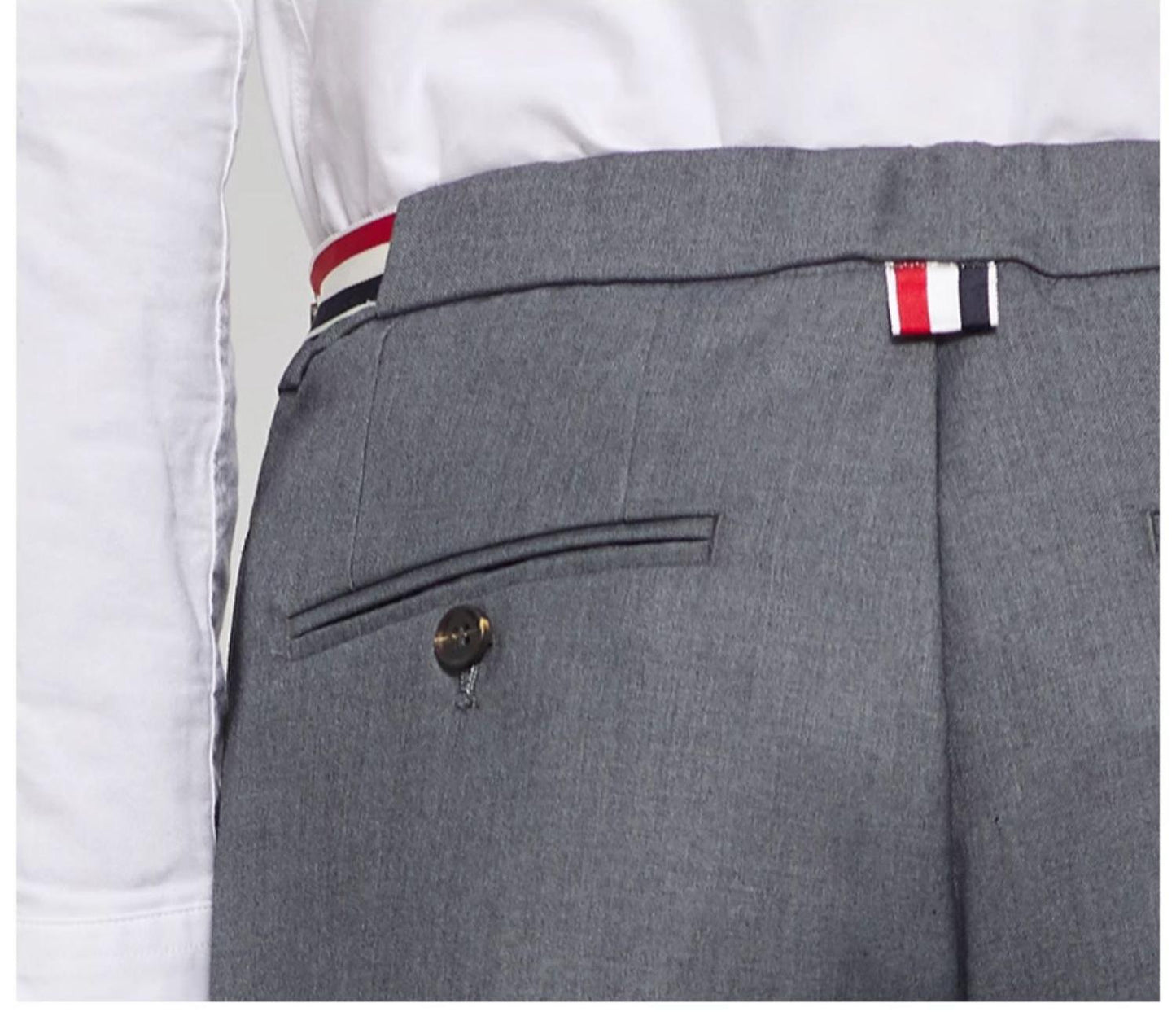 Thom Browne Classic Four-Bar Tailored Suit Trousers