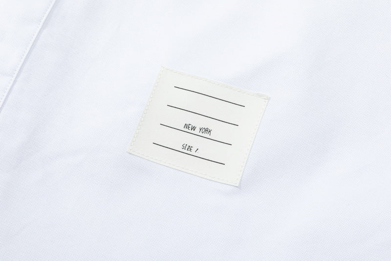 Thom Browne Puppy Print Back Slit Long Sleeve Shirt
