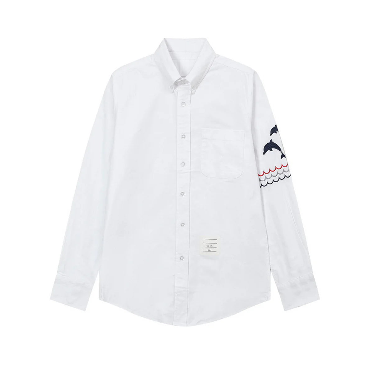 Thom Browne Spring Summer Men's Embroidered Cotton Shirt