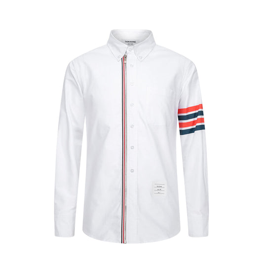 Thom Browne Spring Summer Men's Solid Cotton Shirt