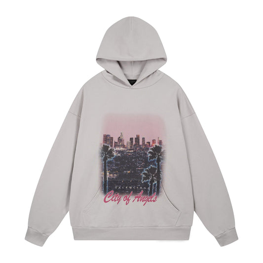 Balenciaga Print Loose Fit Hoodie