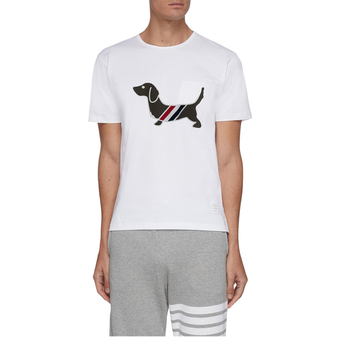 Puppy Embroidered Cotton T-Shirt