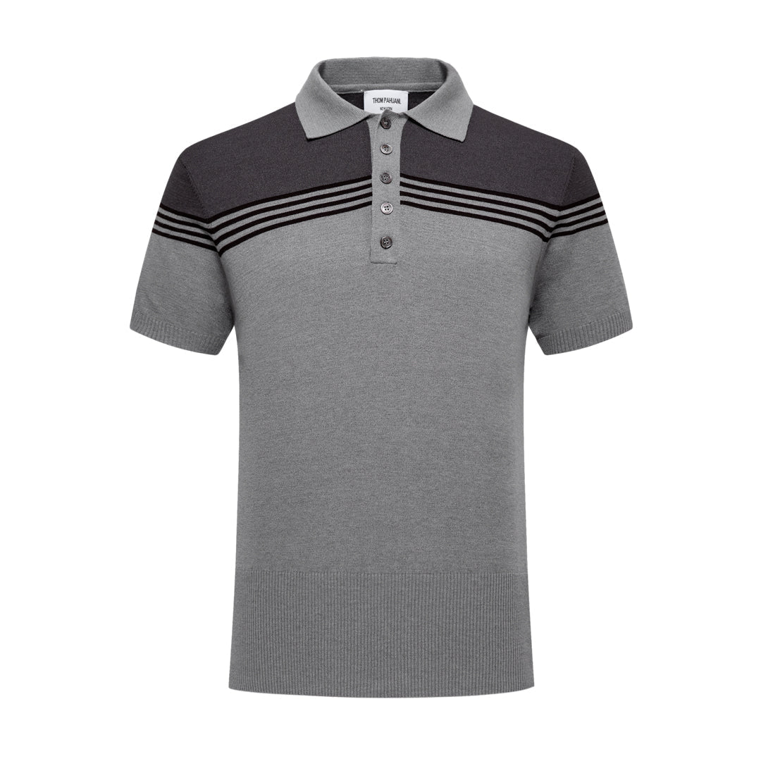 Thom Browne Men's Wool Polo Shirt