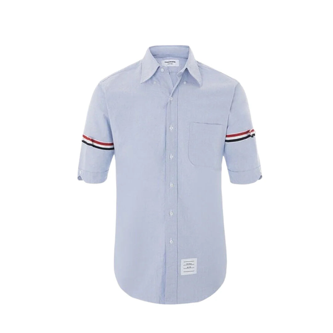 Thom Browne Spring Summer Men's Double Sleeve Striped Short Shirt