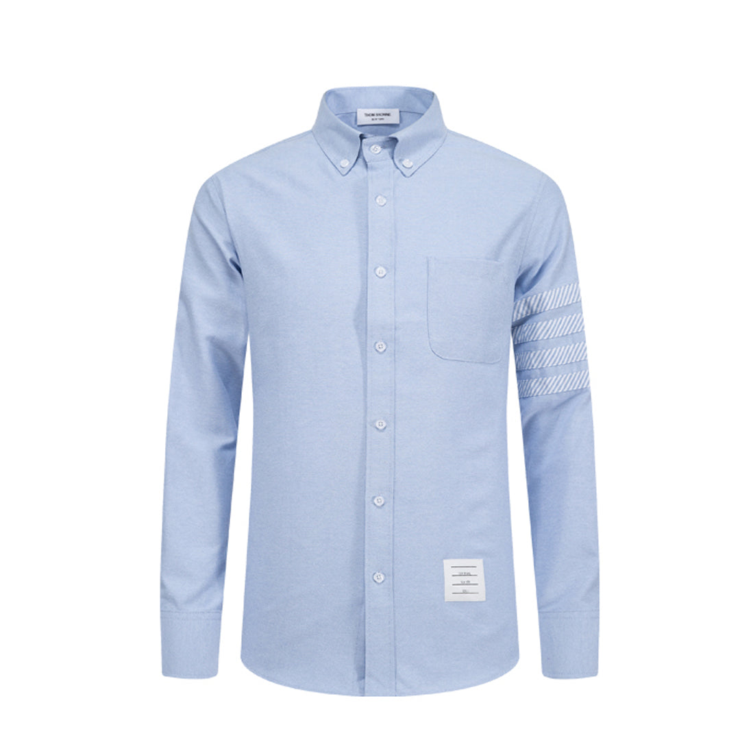 THOM 2025 Spring Summer Men's 4-Bar Stripe Cotton Shirt