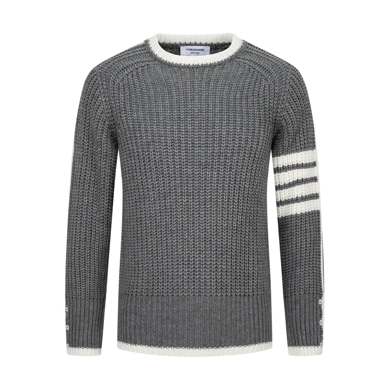 Thom Browne Classic Couples Cotton Knit Cardigan