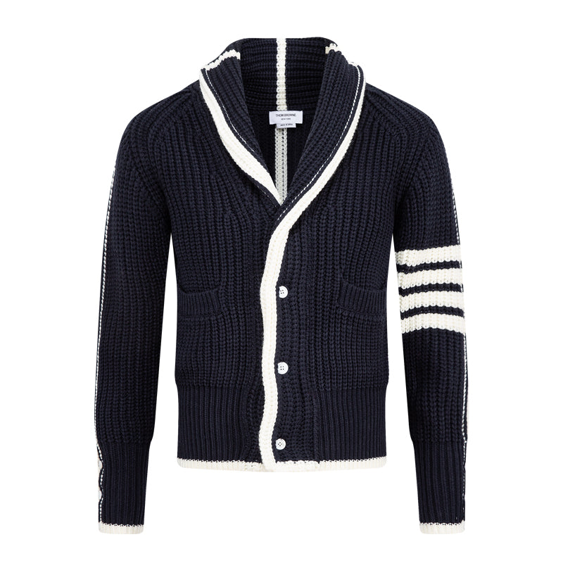 Thom Browne 2026SS Couple Thick Cardigan - Premium Cotton Knitwear