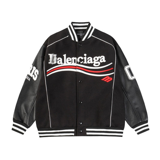 Balenciaga Men's Thickened Baseball Jacket