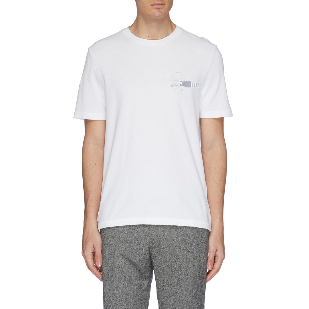Thom Browne Graphic Print Cotton T-Shirt