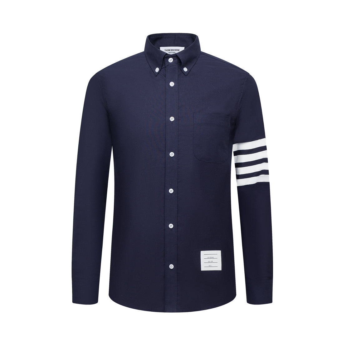 Thom Browne Spring Summer Men's Solid Cotton Shirt