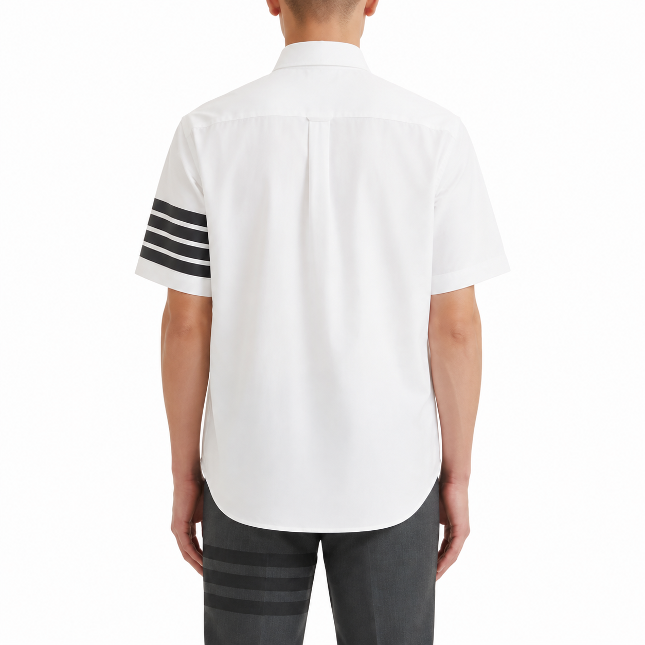 Thom Browne Spring Summer Men's Striped Short Sleeve Shirt
