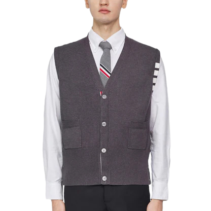 Thom Browne 2025SS Colorblock Four-Bar Stripe Sweater