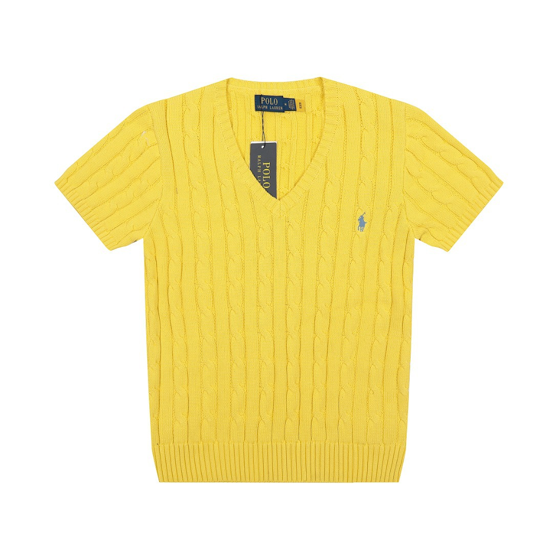 Ralph Lauren Women's V-neck Knit T-shirt