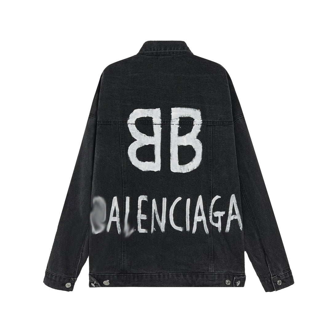 Balenciaga  Black LOGO Jacket