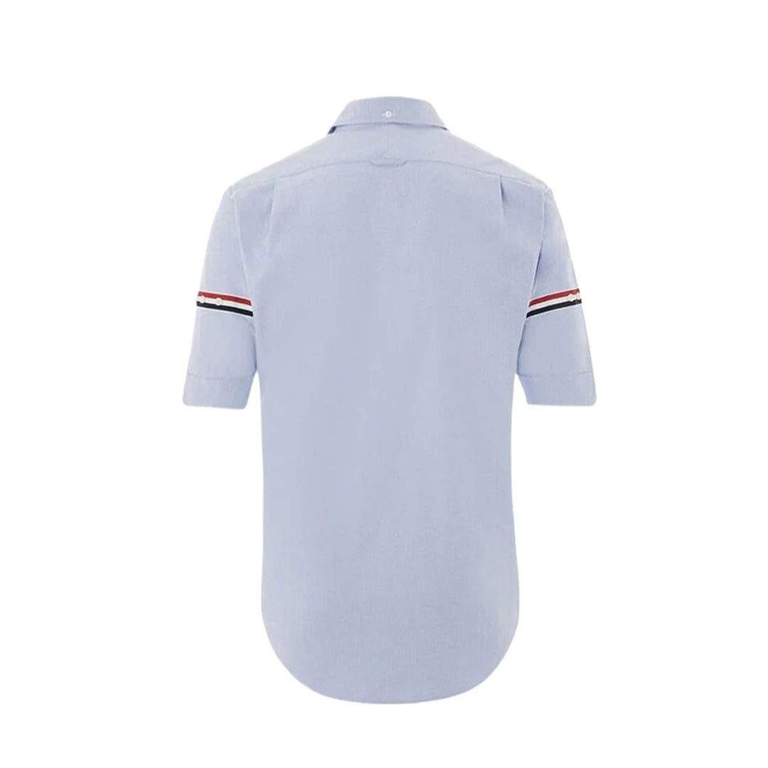 Thom Browne Spring Summer Men's Double Sleeve Striped Short Shirt