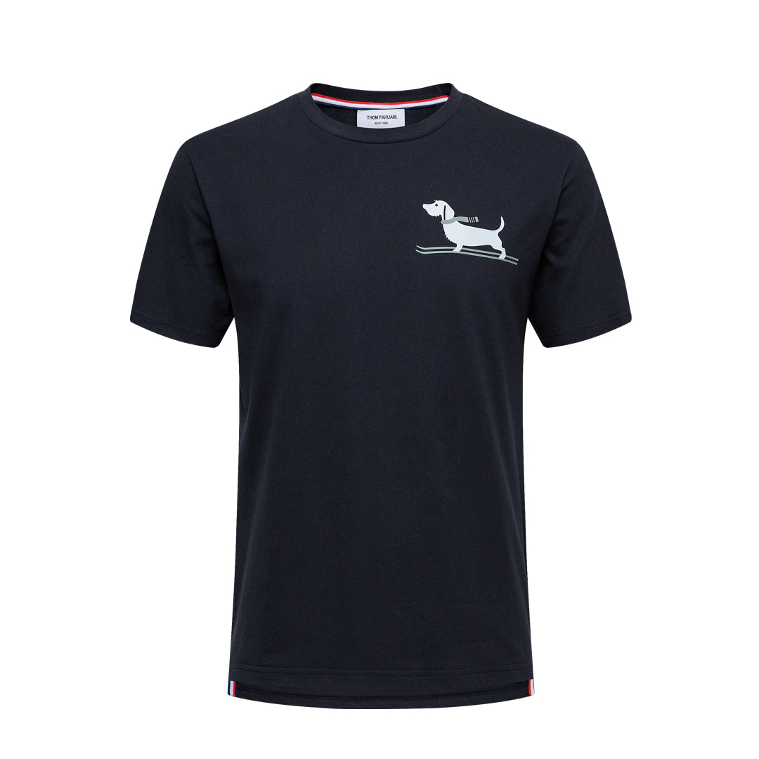 Thom Browne Ski Dog Cotton T-Shirt