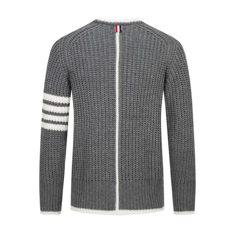 Thom Browne Classic Couples Cotton Knit Cardigan