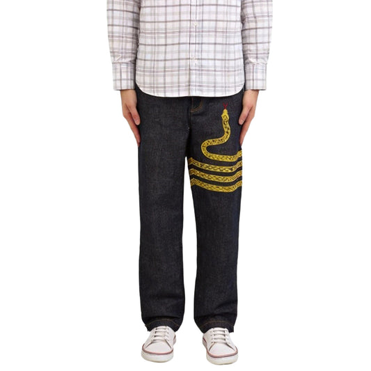 Thom Browne Snake Embroidered Jeans