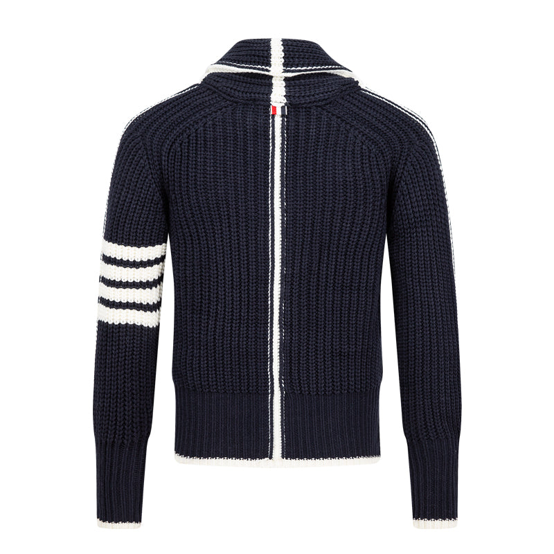 Thom Browne 2026SS Couple Thick Cardigan - Premium Cotton Knitwear