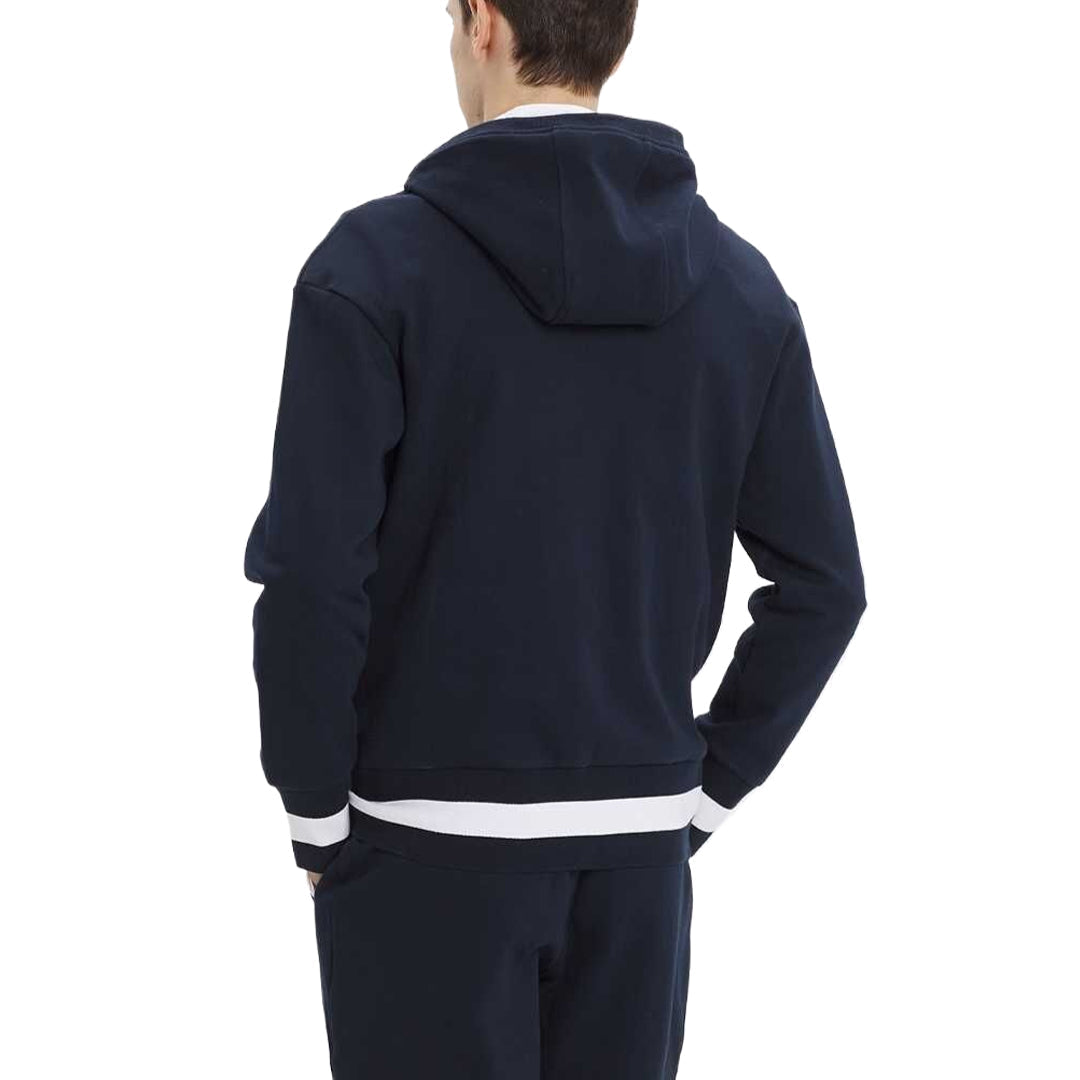 Color Block Sports Zip-Up Hoodie