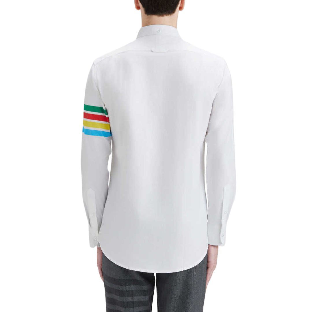 Thom Browne Men's Personalized Zipper Detail Shirt
