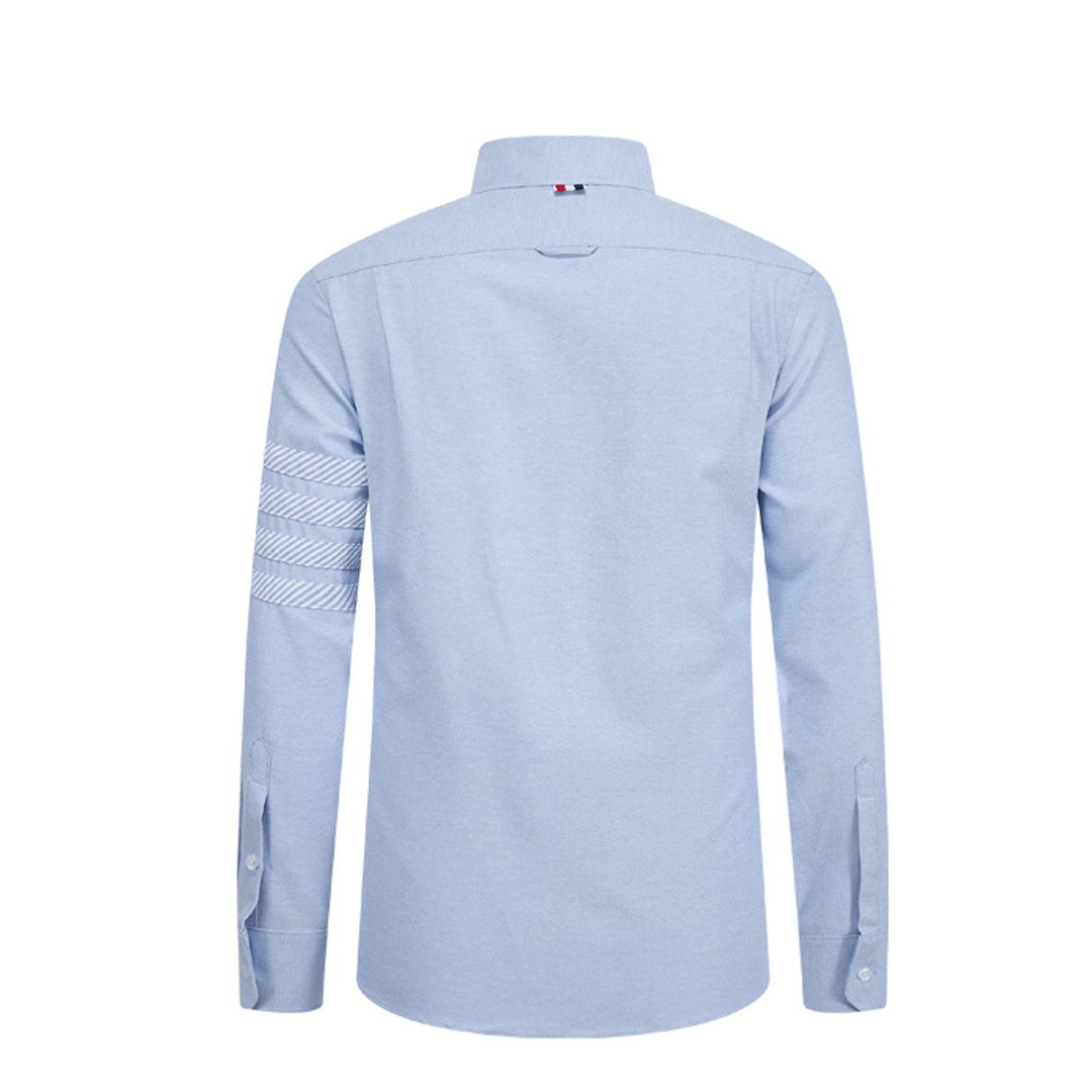 THOM 2025 Spring Summer Men's 4-Bar Stripe Cotton Shirt