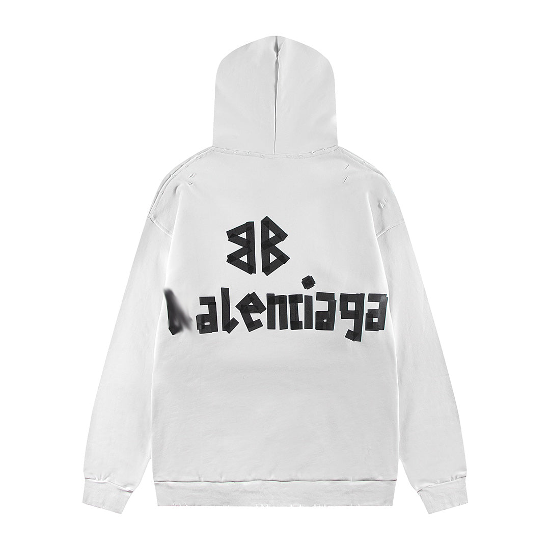 Balenciaga Print LOGO Hoodie