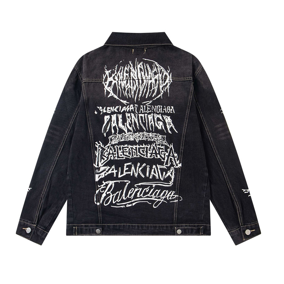 Balenciaga logo Black Jacket