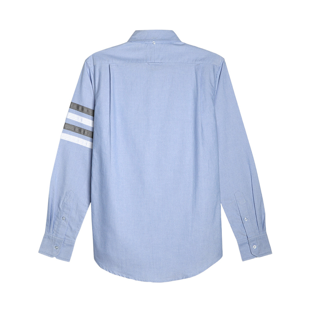 Thom Browne Spring Summer Men's White Shirt with Webbing Cuffs