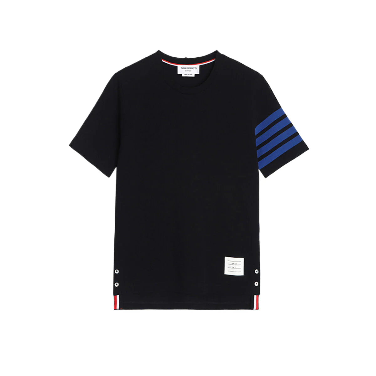 Thom Browne 4-Bar Solid Color T-Shirt