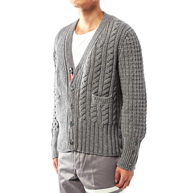 Thom Browne 2026SS Men's Wool Sweater - Classic Cotton Cardigan