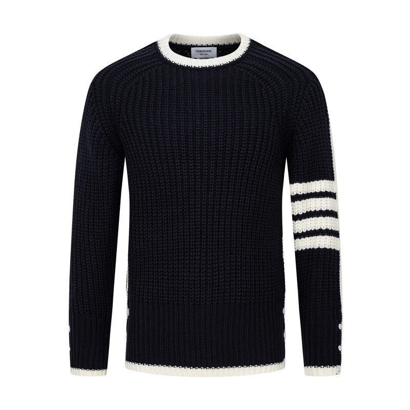 Thom Browne Classic Couples Cotton Knit Cardigan