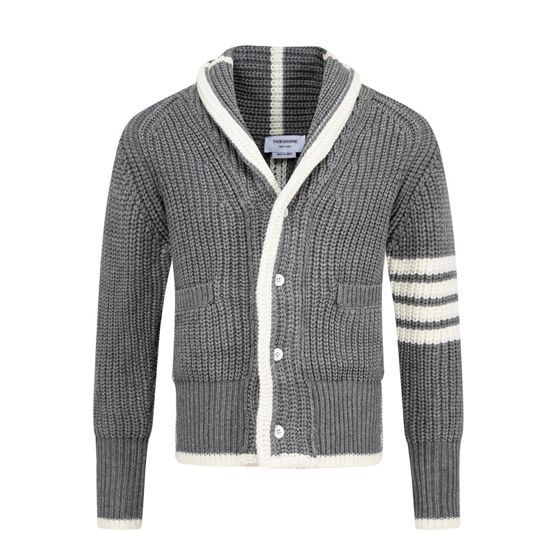 Thom Browne 2026SS Couple Thick Cardigan - Premium Cotton Knitwear