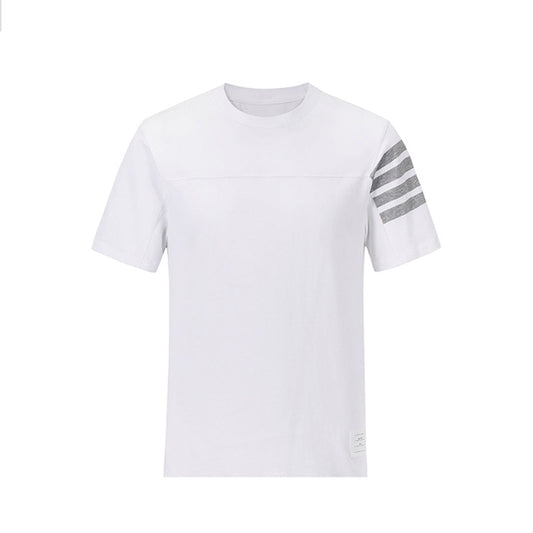 2026 SS Men's Four-Bar Stripe Cotton T-Shirt