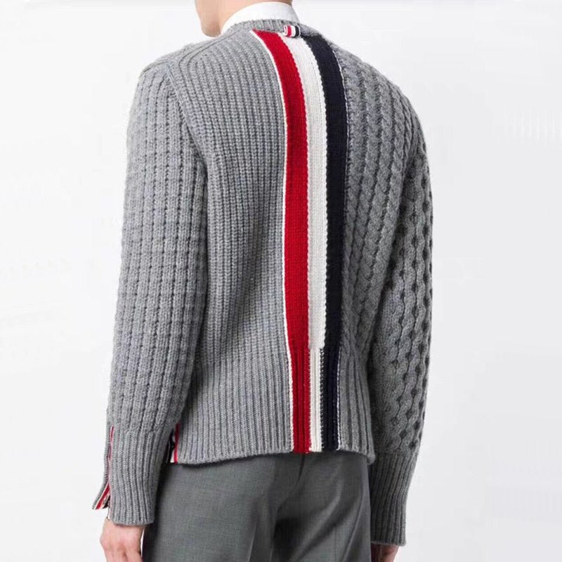 Thom Browne 2026SS Couples Knitwear - Unisex Cotton Cardigan