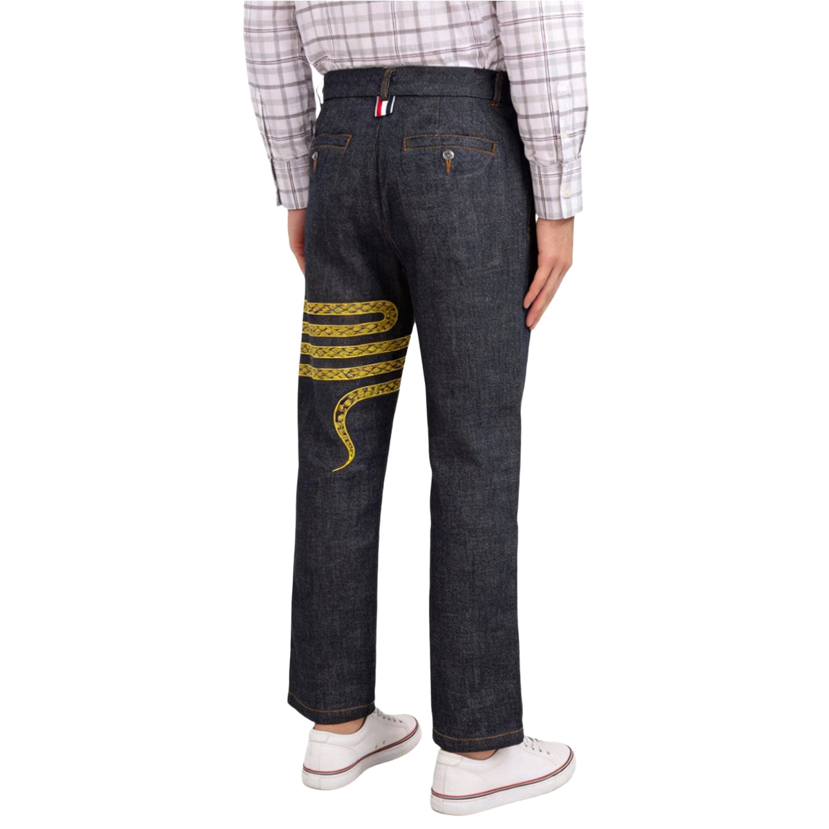 Thom Browne Snake Embroidered Jeans