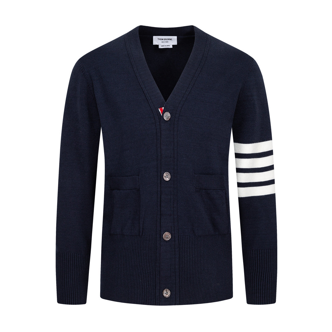 Thom Browne Chunky Knit Sweater Jacket